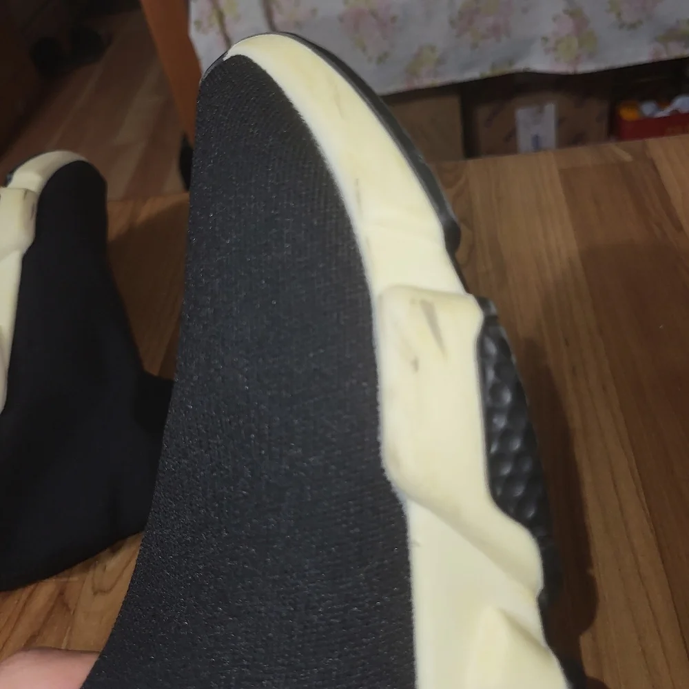 Balenciaga Grey Knit Speed Trainer Sneakers Size 45 - Picture 11 of 12